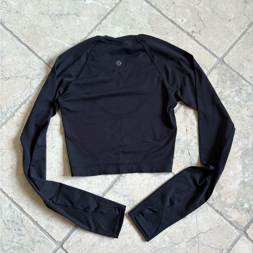 Lululemon cropped back swiftly long sleeve